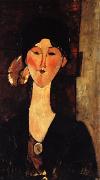 Amedeo Modigliani Beatrice Hastings in Front of a Door France oil painting reproduction
